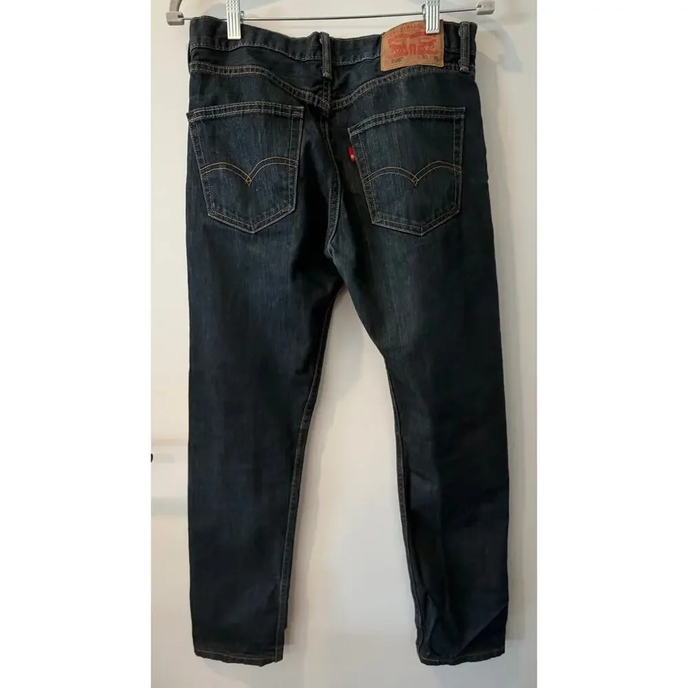Levi's 508 Mens 30x30 Taper Medium Wash 100% Cotton Classic Denim Jeans